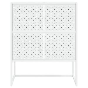 Meubles de salon hauts en acier blanc avec accoudoirs réglables de taille moyenne - Product Image 5