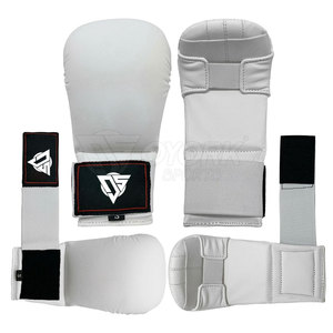 Fabriqués dans les meilleurs matériaux, gants de karaté de couleur unie, équipement d'arts martiaux, gants de karaté à bas prix, gants de karaté sur mesure. - Product Image 2