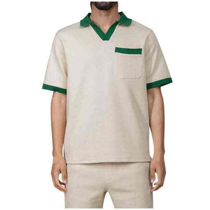 Customizable Men's Casual for Polo Shirt Fashionable and Versatile <b>Classic</b> Solid Color Plus Size for Polo - Product Image 1