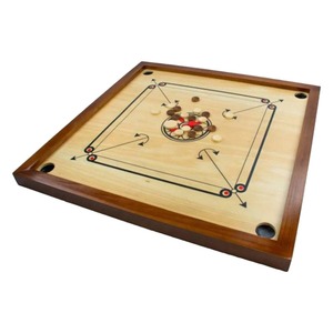 Plateau de Carrom Portable en Bois pour 4 Joueurs, Écologique et Durable - Product Image 1
