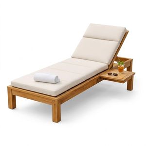 Salon de jardin et chaise longue en teck fabriqué en Indonésie WT331 - Product Image 1