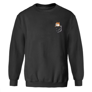 Cotton Blank Crewneck <b>Plain</b> <b>Sweatshirts</b> Original Materials Sweater Men's Sweat Wear Embroidery O Neck Shirt - Product Image 3