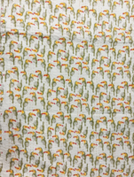 Couette en coton avec motif de toucan, pliée, pour toutes les saisons, décoration d'intérieur, style simple, lavable en machine
