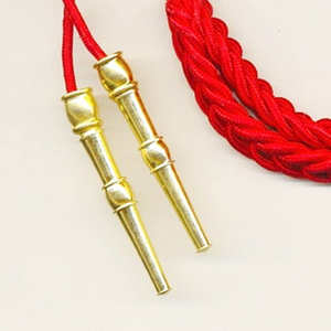 Custom Made Luxury Ceremonial Aiguillettes with Safety Pin Bullion Wire Customized Colors & Red <b>Braided</b> Shoulder Cords - Product Image 6