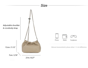Bolso de Mano de Piel Vacuna para Mujer, Estilo Moderno, Puede Contener Teléfono Móvil, Bolso Pequeño de Cuero Genuino para Teléfono, Bolso de Mano para Mujer - Product Image 1