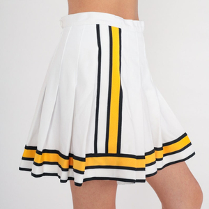 Jupe de tennis pour femme aux couleurs personnalisées, sur mesure, respirante, séchage rapide, anti-UV, écologique, avec short intégré à la taille avant - Product Image 4