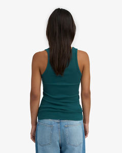 Camiseta sin mangas con cuello en U para mujer, talla grande, con encaje y borlas, mezcla de algodón orgánico, ecológica, transpirable, negra, con escote natural - Product Image 4