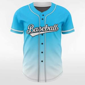 Camiseta Deportiva Casual de Manga Corta con Cuello en V para Hombre, Color Azul Claro y Blanco, Impresión Serigráfica, 100% Poliéster, ODM - Product Image 2