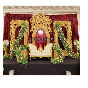 Wooden Oval Frames with Crown - Product Image 1