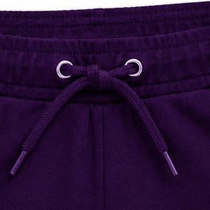 Purple Solid Color Drawstring Mid Waist Tracksuit <b>Jogger</b> with Adjustable Sports <b>Slim</b> <b>Fit</b> <b>Jogger</b> Pants for Gym Tracksuit Bottoms - Product Image 5