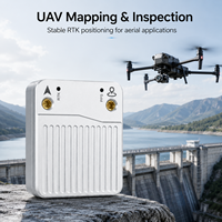 Penerima GNSS RTK Lingyuanshikong Base Et Rover X43C-2 IMU Multi-Band GPS BDS Galileo IP54 -30~65C untuk Pemetaan Drone dan Robot