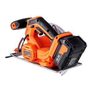 Sega Circolare Elettrica a Batteria per Fai-da-te, Lama da 7 1/4 Pollici, Velocità 5000 RPM, Capacità di Inclinazione 0-45 Gradi, Motore Brushless, Luce LED - Product Image 6