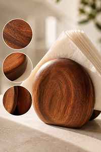 Support de boîte à mouchoirs en bois fait main très demandé, porte-serviettes en bois naturel, accessoire de maison disponible au meilleur prix du marché - Product Image 2