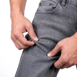 Jeans de Mezclilla para Hombre, Corte Relajado, Algodón Grueso, para Negocios de Ropa al por Mayor, Jeans de Mezclilla Desgastados y Rotos a la Moda - Product Image 4