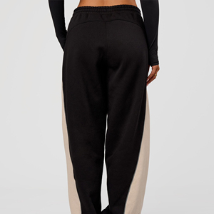 Pantalones Harem de Forro Polar de Cintura Alta para Mujer con Cordón Lateral, Corte Holgado, Largos, Estilo Casual de Otoño - Product Image 6