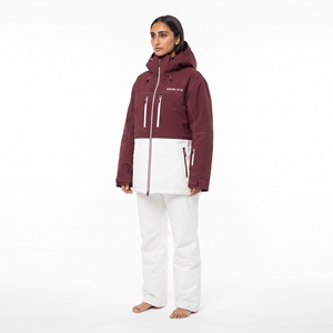 Conjunto de Chaqueta y Pantalones de Esquí Impermeables para Mujer HAWK EYE, con Bloques de Color, Capucha, Cierre de Cremallera, Aislamiento Sintético, Ropa de Invierno para la Nieve - Product Image 5