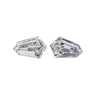 E Color Shield Cut Diamants cultivés en laboratoire Excellente coupe VVS1 Clarté faite à la main pour boucles d'oreilles cadeau de mariage Bijoux certifiés IGI - Product Image 1