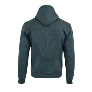 Sudadera con Capucha para Hombre, Diseño Nuevo, Color Sólido, Felpa, Informal, Corte Regular, Invierno, Gris, 100% Algodón, Transpirable - Product Image 2