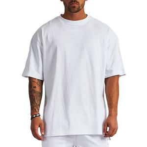 T-shirt décontracté pour homme en tissu polaire pur coton respirant, coupe classique - Vente chaude - Product Image 1