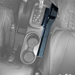 Organizer per Console Centrale Auto Jeep Wrangler JK 4 Porte 2011-2018, Vano Portaoggetti Cambio con Tasca Laterale per Auto con Trasmissione Automatica - Product Image 5