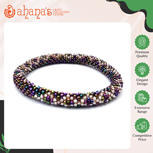 Ahana's B-016 Highest Bulk Selling Best Quality High Grade Multi Colors Handmade Trendy Crochet New Design Women's Glass <b>Beads</b> - Product Image 2