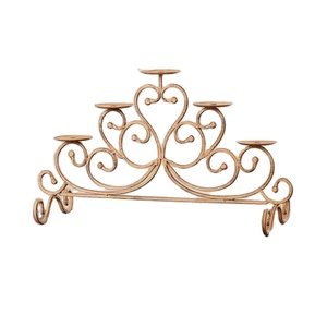 เชิงเทียนเหล็กขนาดเล็กแนววินเทจ,เชิงเทียนโคมระย้าสำหรับตกแต่งบ้านโรงแรมเชิงเทียนหรูหราสำหรับผู้ค้าส่งในร่ม2023 - Product Image 1