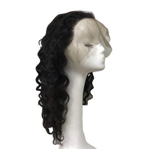 100% Cabello de extensión natural Todo Tipo de Peluca de encaje completo con encaje transparente de onda larga y profunda recta Varios estilos disponibles - Product Image 2