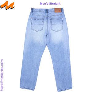 Jean en denim déchiré coupe droite pour homme Martes, taille mi-haute, vintage, respirant, 100 % coton, fermeture boutonnée, idéal pour l'hiver - Product Image 2