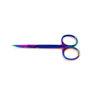 Ciseaux chirurgicaux manuels en acier à micro-cotillons droits, 12 cm, pour sutures, usage médical hospitalier de précision, CE SurgiRight - Product Image 1