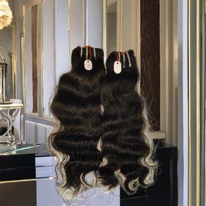 Pas de perte de qualité 12a couleur naturelle vague de corps Extensions de cheveux crus 100% indien Remy Extension de cheveux processus vierge naturel - Product Image 1