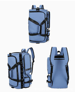 Large Capacity Travel Duffle Bag Durable Fitness Gym <b>Handbag</b> with Adjustable Shoulder Strap and Buckle Pocket Periwinkle - Product Image 5