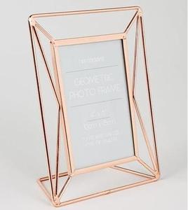 Gold Metal Rectangular Mirror <b>Frame</b> Hanging Vertical Wall Decor Home Livingroom <b>Wedding</b> Gift Use Photo <b>Frame</b> Stand - Product Image 5