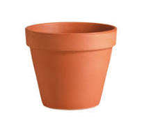 Pot de fleurs rond en céramique et en terre cuite au design classique, pot de fleurs décoratif pour plantes d'intérieur et de jardin - Product Image 2