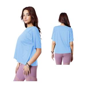 Women Oversized T Shirt High Quality Women Heavyweight Cotton Plain T Shirt Custom <b>Slim</b> Fit Black Tee Manufacturer - Product Image 1