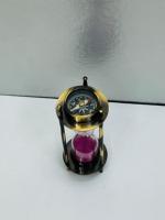 Boussole double face en laiton finition Commando 5,5'' avec minuteur en laiton