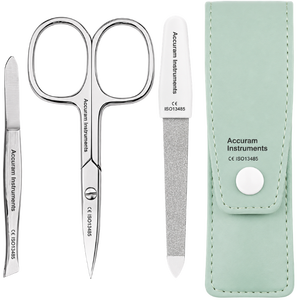 Kit de soin des ongles pour bébé de haute qualité, 3 pièces, en acier inoxydable, ensemble de manucure et pédicure pour bébé avec étui à ciseaux - Product Image 2