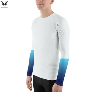 ออกแบบเสื้อแรชการ์ดแขนยาวสำหรับออกกำลังกายผู้ชาย คุณภาพสูง พิมพ์ลายตามสั่ง แห้งเร็ว สำหรับผู้ใหญ่ - Product Image 4