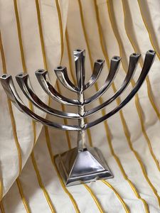 Enduring Menorah Candle Holders Durable Handmade Religious Festival Decoration Elegant Metal <b>Table</b> Display Home Accent Quality <b>C</b> - Product Image 5