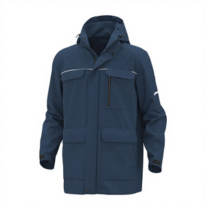 Detachable Two-Piece Winter Work <b>Jackets</b> Set Windproof Heavy <b>Worker</b> Coat with Hooded Customized Workwear <b>Jackets</b> - Product Image 3