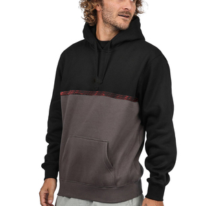 เสื้อฮู้ดดี้ผู้ชายแบบพิมพ์ลายตามสั่ง ดีไซน์แผงลายสวยงาม ระบายอากาศได้ดี ผลิตจากผ้าฝ้าย 100% สีดำและสีเทา - Product Image 1