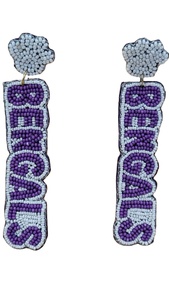 ต่างหูเทศกาลที่สวยงามสำหรับผู้หญิงที่มีส่วนผสมของลูกปัดแก้ว100% กับดีไซน์เนอร์ที่ได้แรงบันดาลใจในการปักลูกปัดด้วยงานฝีมือ - Product Image 4