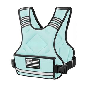 Gilet lesté noir avec panneaux découpés, surface à boucles frontales en sangle, sangles latérales à fermeture rapide, pour la force et la calisthénie - Product Image 6