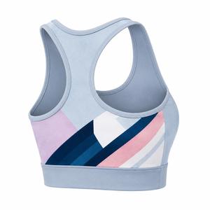 Sujetador deportivo de alto soporte para mujer, ecológico, de spandex/poliéster, con espalda cruzada, cuello redondo, sin costuras, ligero y transpirable. - Product Image 6