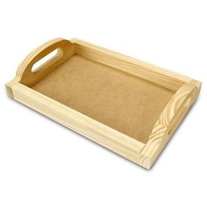 ถาดเสิร์ฟไม้ทรงสี่เหลี่ยมทันสมัย H a CRAFT HAC-200 พร้อมหูจับ สำหรับอาหาร ชา และกาแฟ - Product Image 3