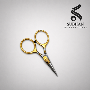 Ciseaux de barbier de qualité professionnelle avec une poignée confortable, coupe de cheveux précise, légers, durables, en acier inoxydable, revêtement en titane - Product Image 3