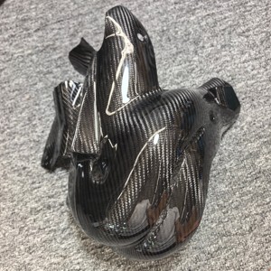 Couvre-collecteurs d'échappement en fibre de carbone véritable 3K brillant pour Ducati <span class=keywords><strong>Panigale</strong></span> <span class=keywords><strong>V4</strong></span> Streetfighter <span class=keywords><strong>V4</strong></span> 2018-2022 - Product Image 2