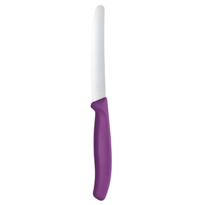 Couteaux de cuisine à manche violet en acier inoxydable, lame tranchante, couteaux utilitaires professionnels pour la découpe de viande, de fruits, de légumes et d'aliments - Product Image 3
