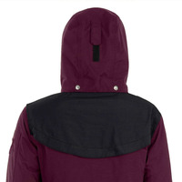 Veste softshell à capuche bordeaux pour homme, coupe-vent, fermeture éclair, résistante à l'eau, pour l'hiver, coupe classique, avec bandes réfléchissantes