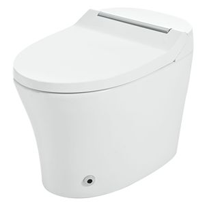 WC Intelligente con Sedile Riscaldato a Temperatura Regolabile, Design Moderno Allungato, Funzioni di Scarico Automatico e Doppio Scarico - Product Image 2