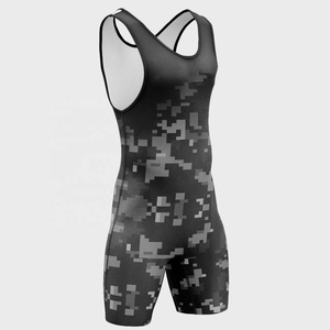 Singlet de Lucha Libre con Sublimación Personalizada, Camuflaje, Secado Rápido, Uniforme de Artes Marciales de Una Pieza para Adultos, Nombre y Número - Product Image 2